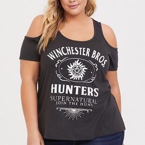 🌷NWT Supernatural Winchester Cold Shoulder TShirt